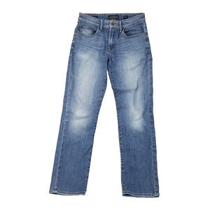 Lucky Brand 221 Straight Jeans Mens 30x32 Blue Denim Coolmax Tencel Stretch